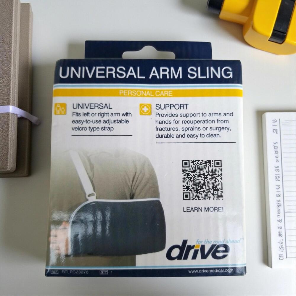 Drive Universal Arm Sling Adjustable Hook & Loop Closure Support NEW in Box‎